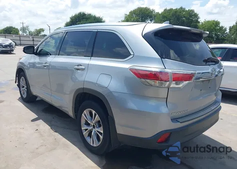 2015 Toyota Highlander Xle V6 из США, поврежденный, VIN 5TDKKRFH9FS106456